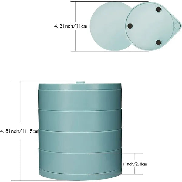 Rotating Jewelry Organizer Box