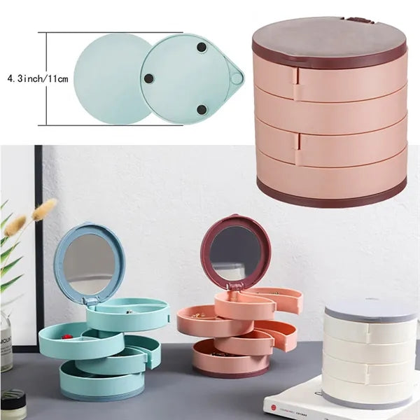 Rotating Jewelry Organizer Box