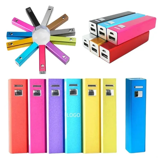 2600 mAh Portable Square Tube Power Bank