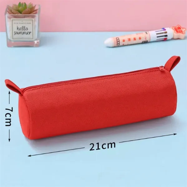 Stationery Portable Compact Simple Zipper Pencil Case