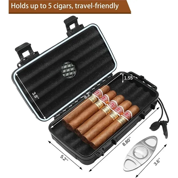 Travel Cigar Humidor Case