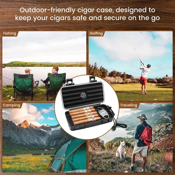 Travel Cigar Humidor Case