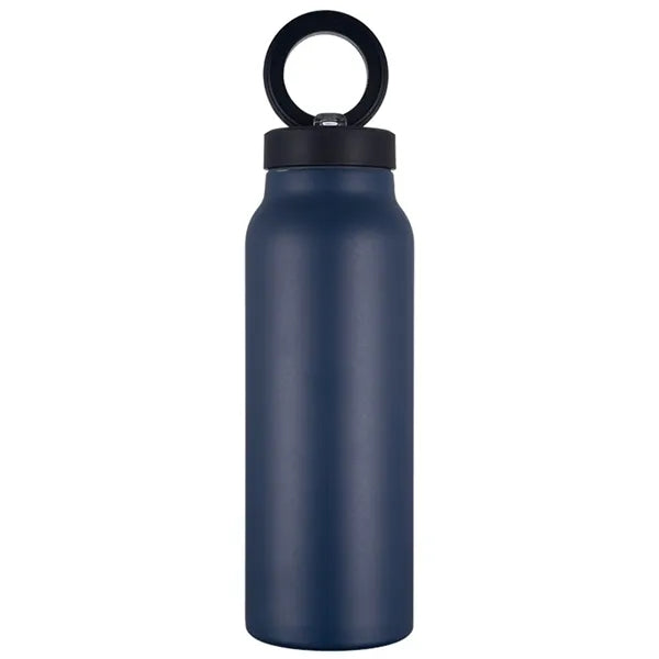 24 oz Vacuum Bottle with Straw Lid & Magnetic Phone Holder