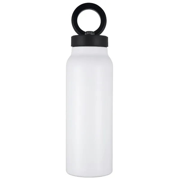 24 oz Vacuum Bottle with Straw Lid & Magnetic Phone Holder