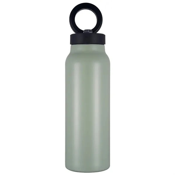 24 oz Vacuum Bottle with Straw Lid & Magnetic Phone Holder