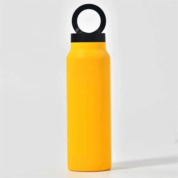 24 oz Vacuum Bottle with Straw Lid & Magnetic Phone Holder