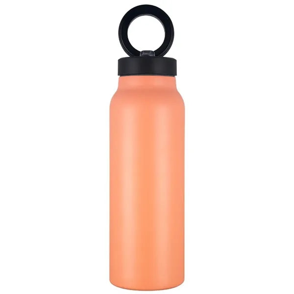 24 oz Vacuum Bottle with Straw Lid & Magnetic Phone Holder