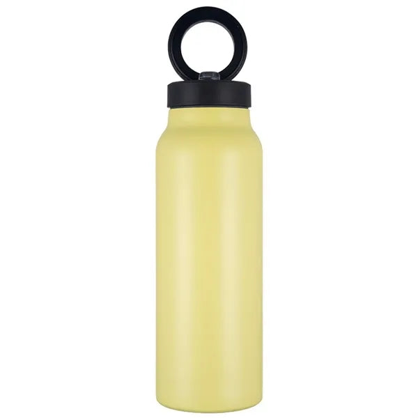 24 oz Vacuum Bottle with Straw Lid & Magnetic Phone Holder