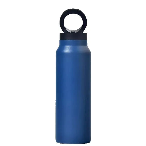 24 oz Vacuum Bottle with Straw Lid & Magnetic Phone Holder