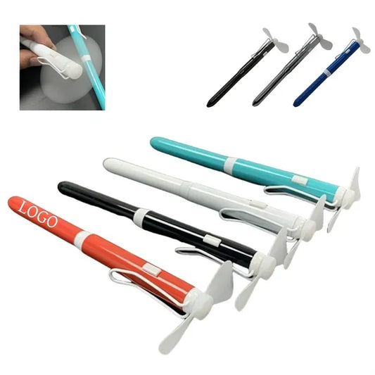 Metal Ballpoint Pen With Handheld Fan