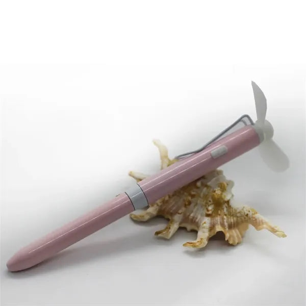 Metal Ballpoint Pen With Handheld Fan