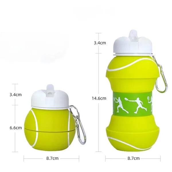 Kids' Collapsible Silicone Ball Shaped Water Bottle