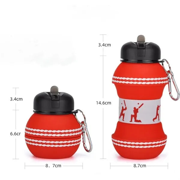 Kids' Collapsible Silicone Ball Shaped Water Bottle