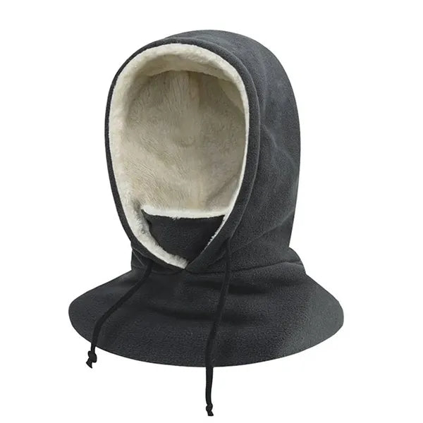 Windproof Polyester Neck Warmer Hat w/ Face Cover