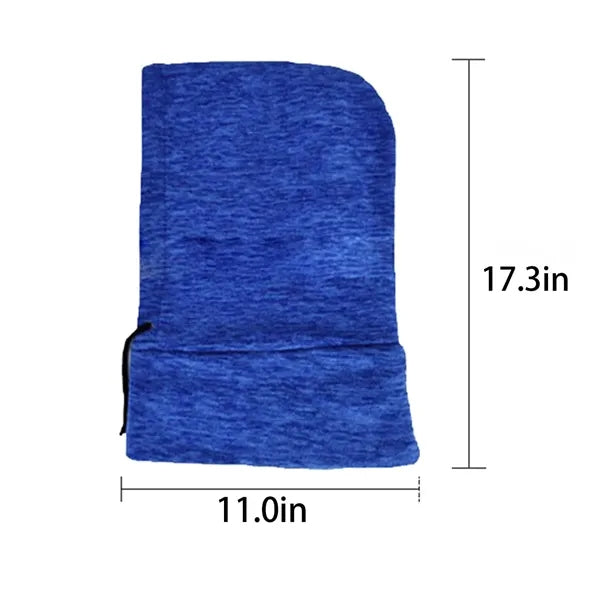 Windproof Polyester Neck Warmer Hat w/ Face Cover