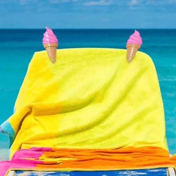 Plastic Ice Cream Beach Towel Clip