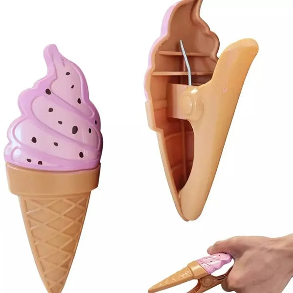 Plastic Ice Cream Beach Towel Clip