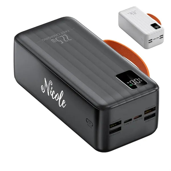50000mAh Portable Fast Charging Power Bank w/ Built in Cable
