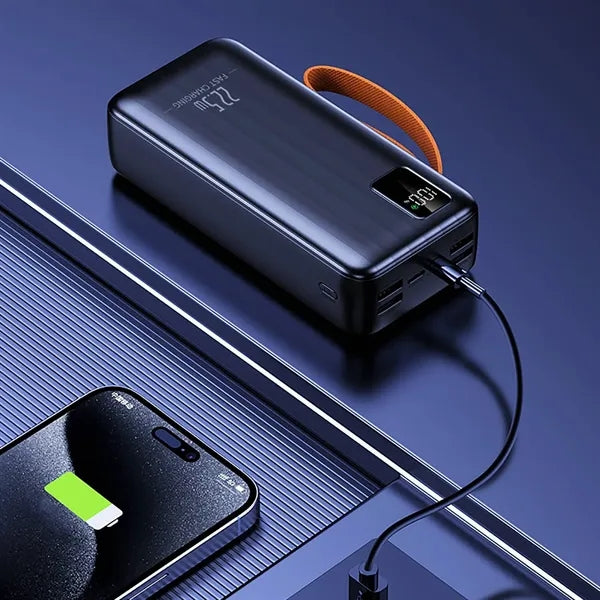 50000mAh Portable Fast Charging Power Bank w/ Built in Cable