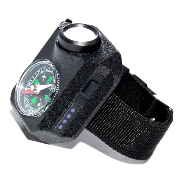 Rechargeable Adjustable Wrist Light w/ Compass