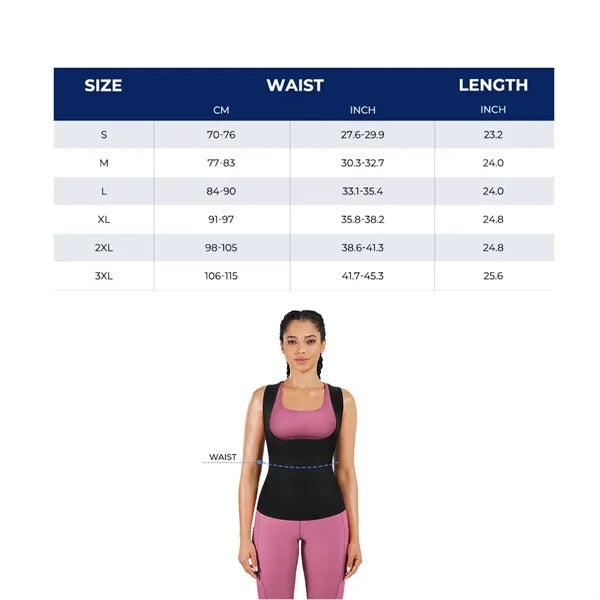 Women's Neoprene Slimming Tank Top for Workout