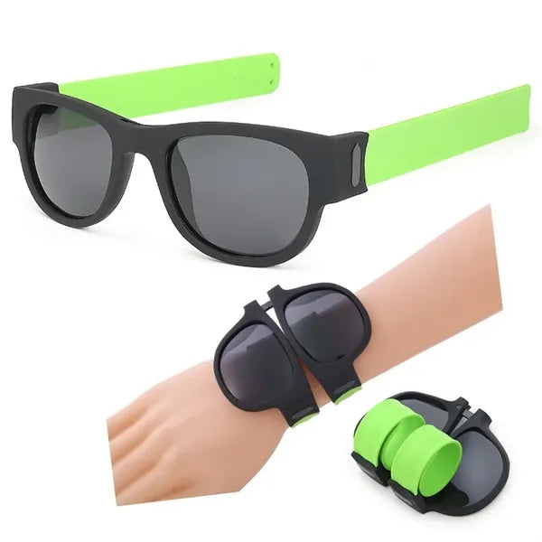 Folding Beach Silicone Bracelet Sunglasses