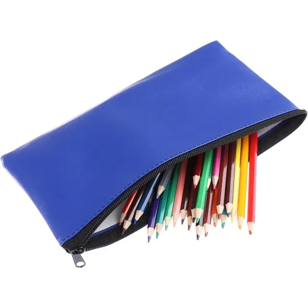Pu Leather Bank Deposit Bag Cash Holder Zipper Coin Pouch