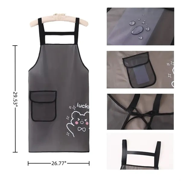 Logo - Printed Apron, Adjustable Straps, Home Cooking