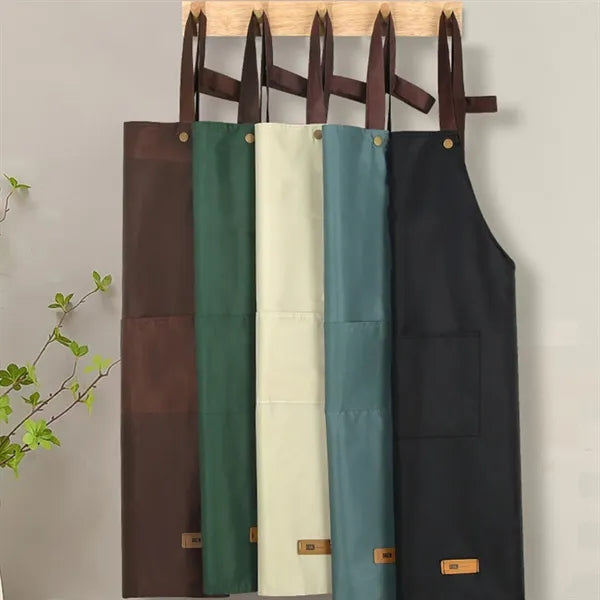 Pocketed Cotton Apron, Adjustable, Daily Use