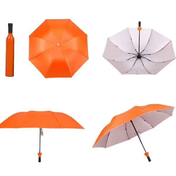 Wine Bottle Umbrella For Sunny And Rainy Days