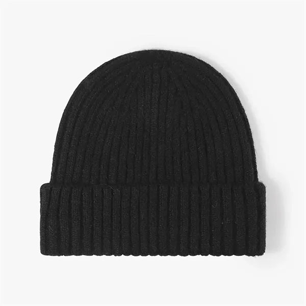 Cuffed Knit Beanie Hat