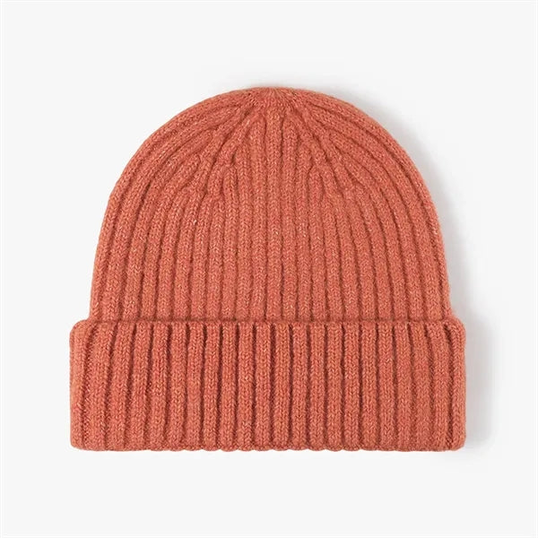 Cuffed Knit Beanie Hat