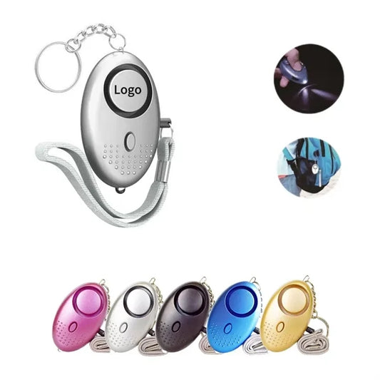 130DB Safety Alarm Keychain W/ LED Light