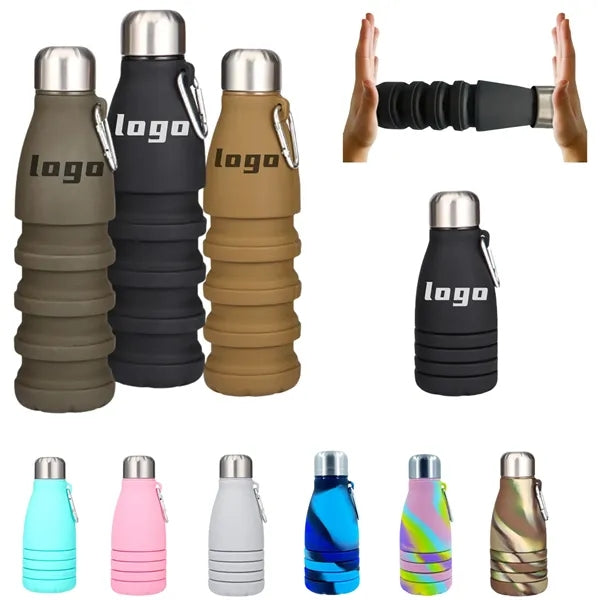 Collapsible Silicone Water Bottle, Outdoor Promo