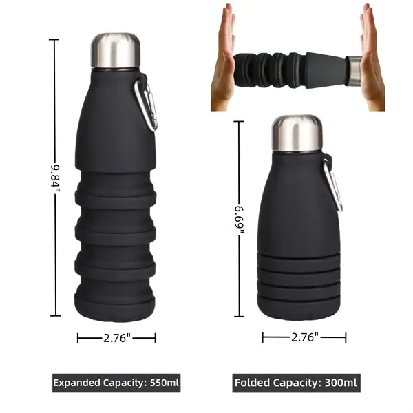Collapsible Silicone Water Bottle, Outdoor Promo