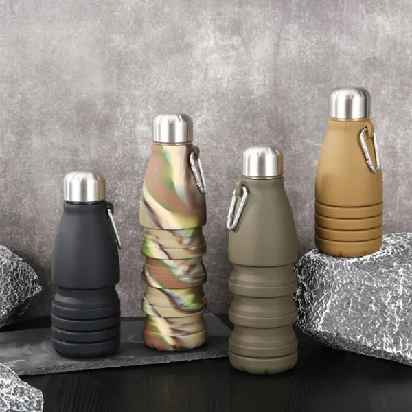 Collapsible Silicone Water Bottle, Outdoor Promo