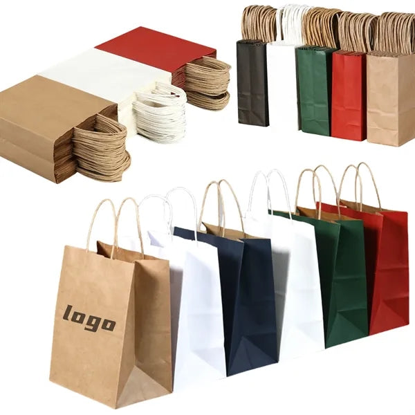 Kraft Paper Shopping Bags, Eco - Friendly, Retail Promo