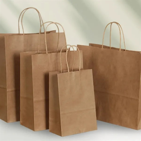 Kraft Paper Shopping Bags, Eco - Friendly, Retail Promo