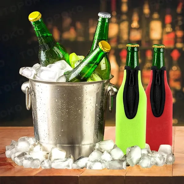 Beer Bottle Insulator Sleeve Different Color Zip-up Jackets