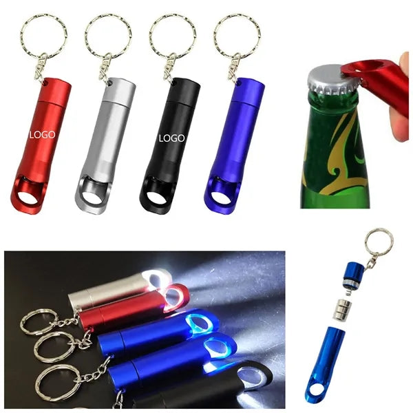 LED Flashlight Small Mini Bottle Opener Pocket Keychain