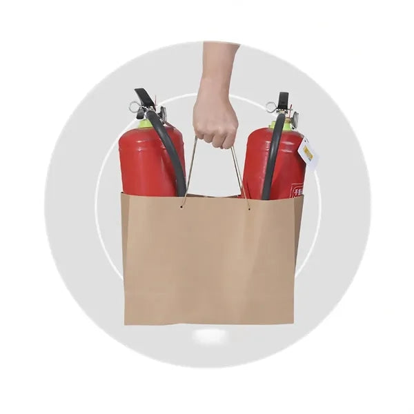 Eco Friendly Kraft Paper Handheld Shopping and Gift Bags