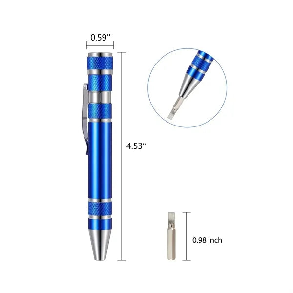Multitool Handy Tool 8 in 1 Magnetic Pocket Pen Screwdriver