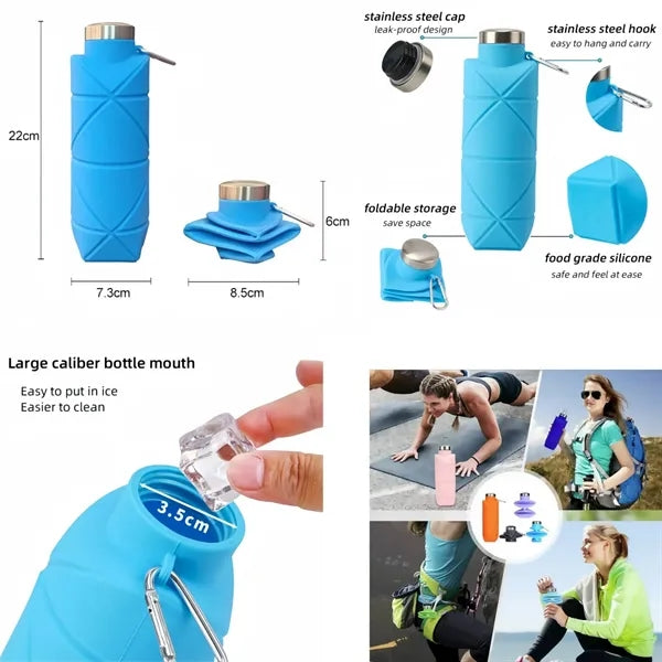 23oz Eco-Friendly Collapsible Water Bottle