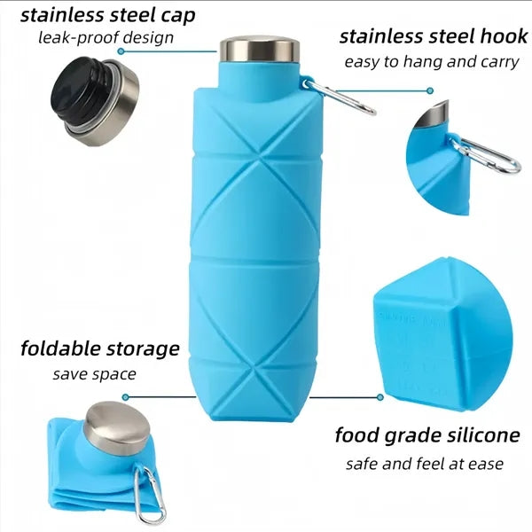 23oz Eco-Friendly Collapsible Water Bottle