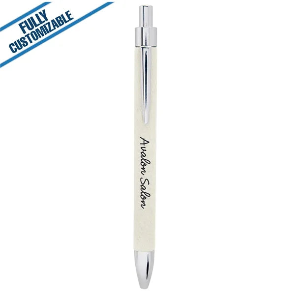 Engraved Leatherette Pen - Fully Customizable