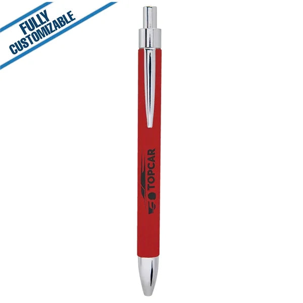 Engraved Leatherette Pen - Fully Customizable