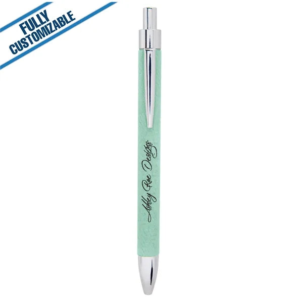 Engraved Leatherette Pen - Fully Customizable