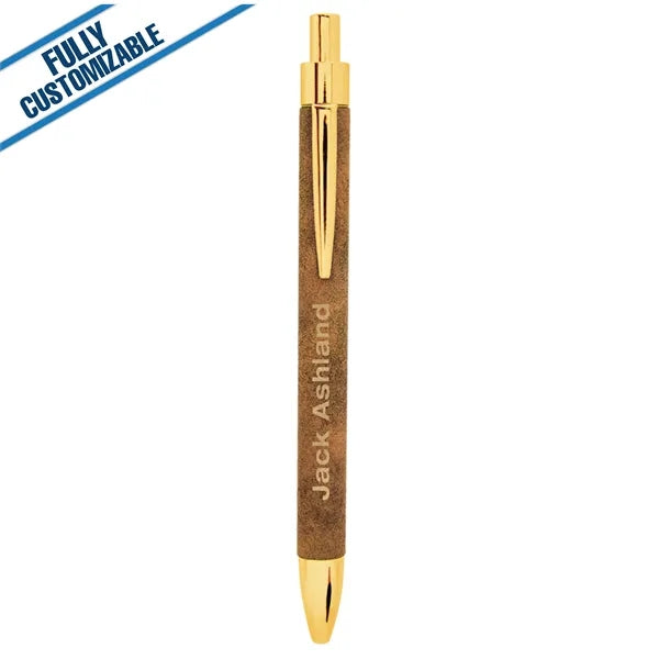 Engraved Leatherette Pen - Fully Customizable