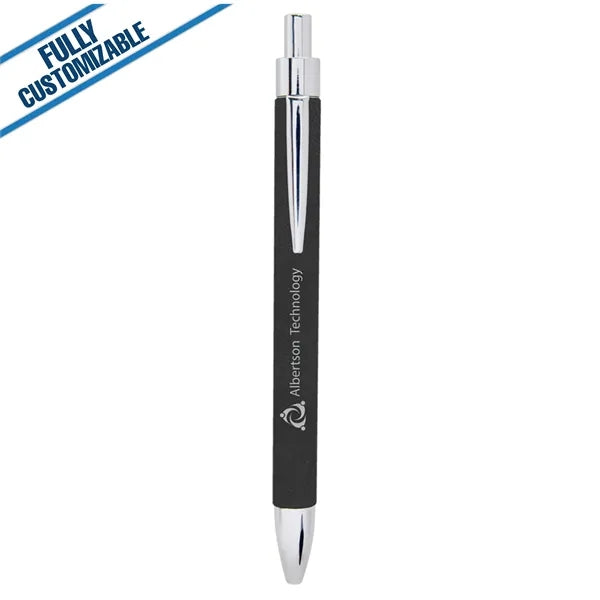 Engraved Leatherette Pen - Fully Customizable