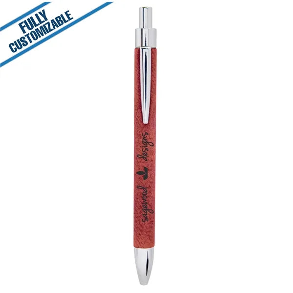 Engraved Leatherette Pen - Fully Customizable